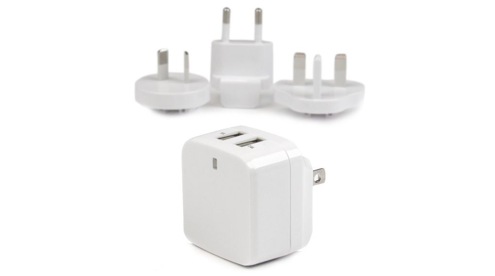 StarTech.com Plug-In AC/DC Adapter 5V dc Output, 1.2 → 2.4A Output 5VDC