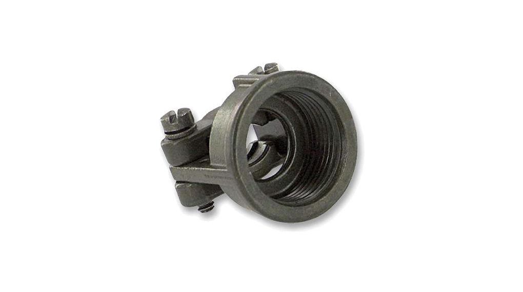 Amphenol Industrial, 97Size 10SL, 12S Straight Cable Clamp, For Use With Jacketed Cable, Wires Protected by Tubing