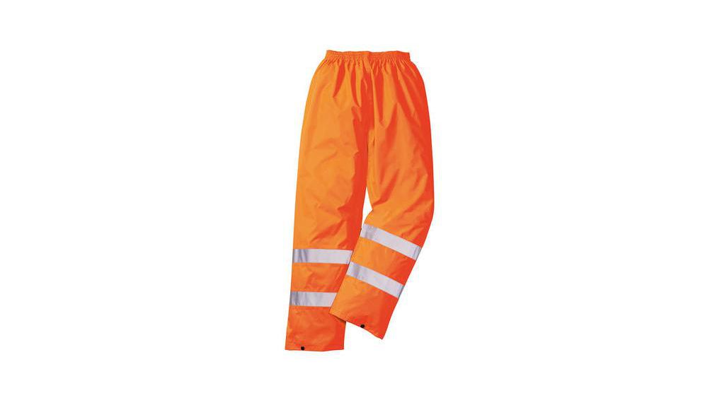 Orange Hi Vis Work Trouser Waterproof S S Leg Length 31in, S, Polyester, Orange