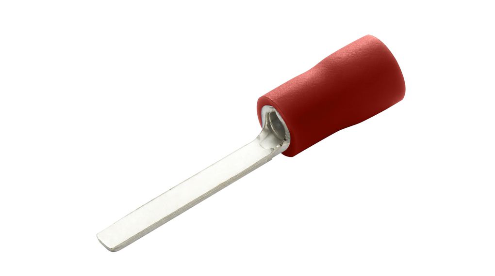 Spade Connector, Partially Insulated, 3mm, 0.34 ... 1.5mm², Plug, 100 ST