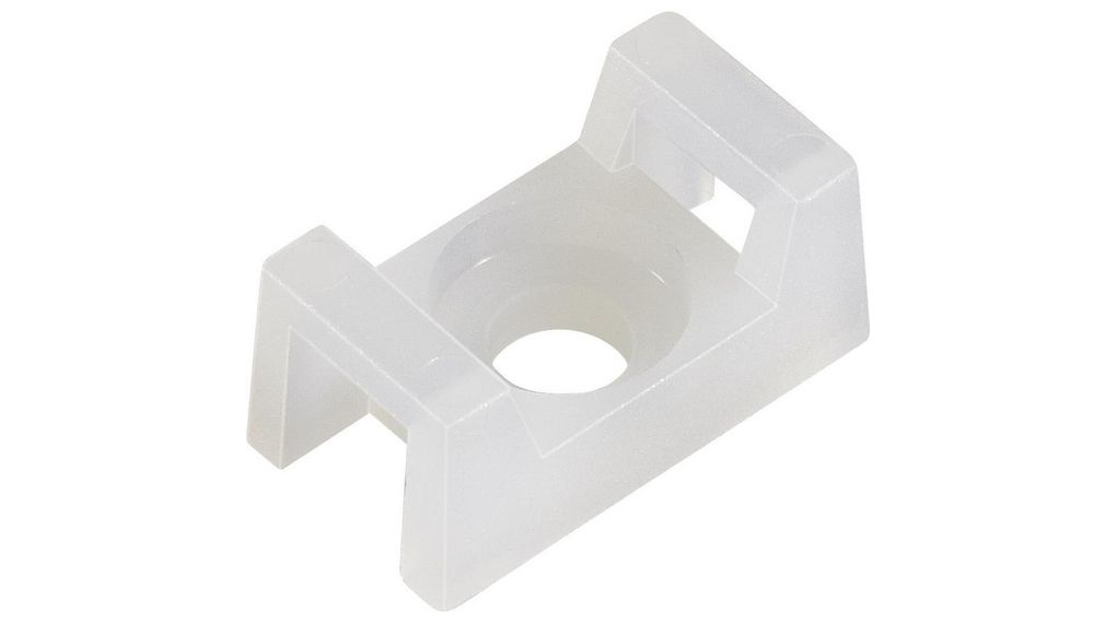 Cable Tie Mount 5.1mm White Polyamide 6.6 Pack of 100 pieces