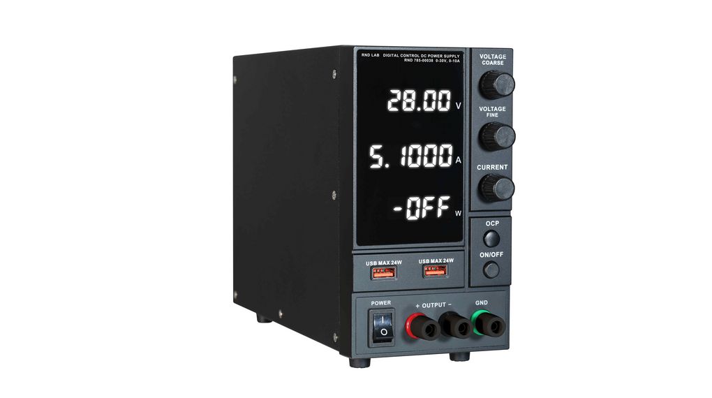 Laboratoriestrømforsyning Justerbar 30V 10A 300W USB