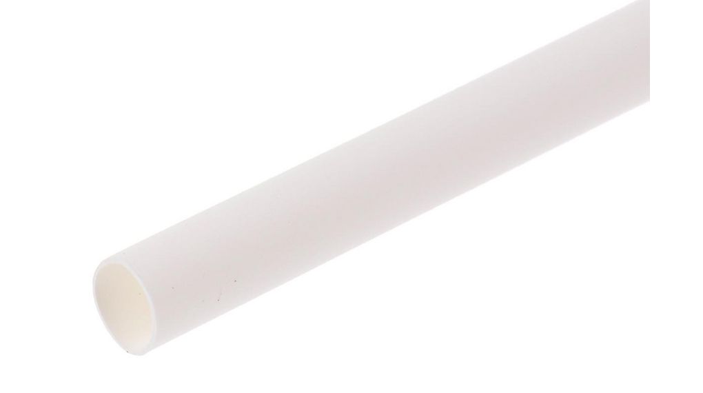 Heat-Shrink Tubing Polyolefin, 1.6 ... 3.2mm, White, 1.2m