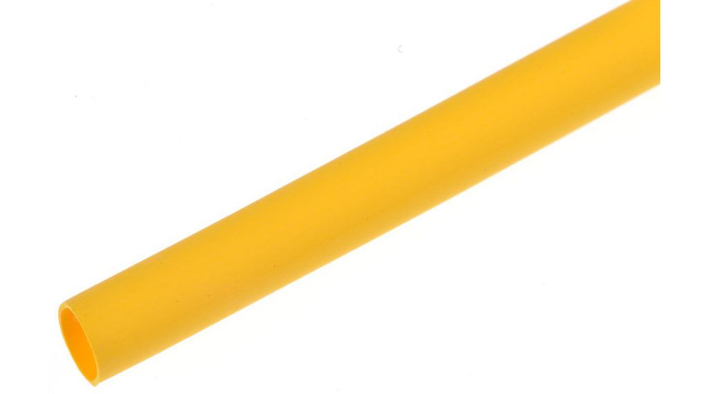Heat-Shrink Tubing Polyolefin, 1.6 ... 3.2mm, Yellow, 1.2m