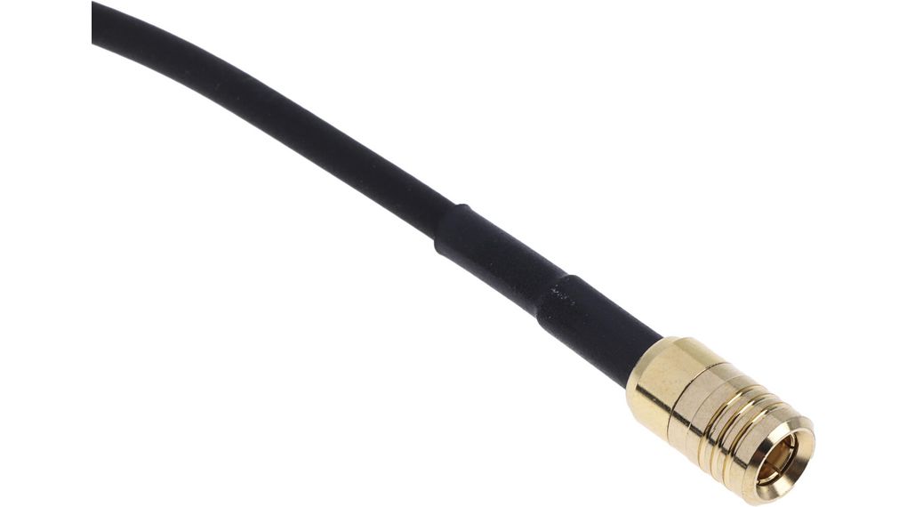 RF Cable Assembly, SMB Male Straight - SMB Male Straight, 525mm, Black