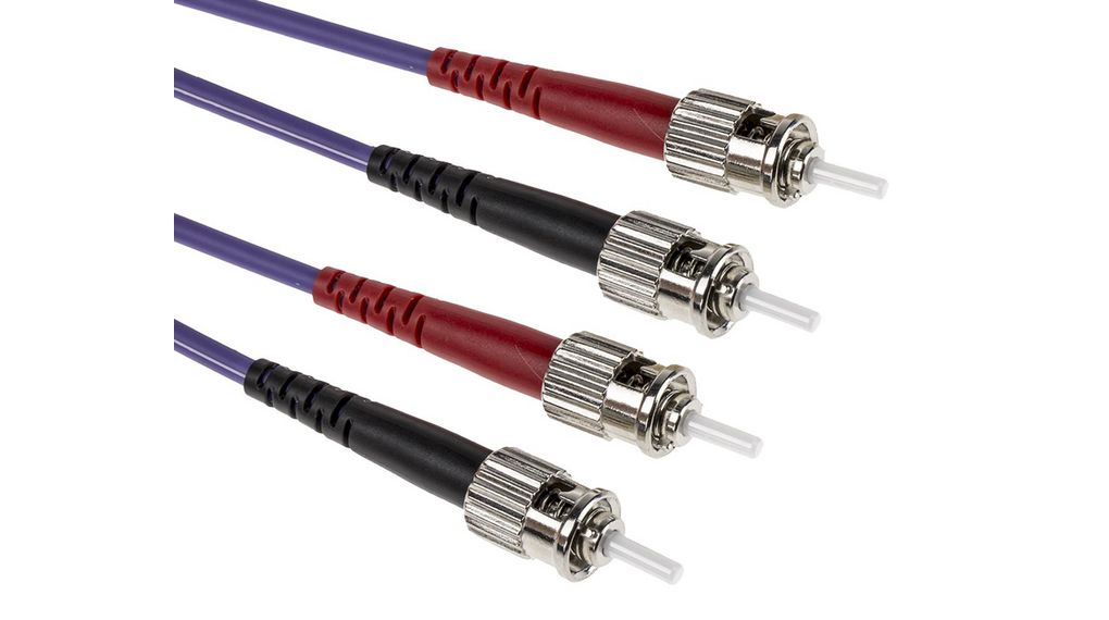 Fibre Optic Cable Assembly 50/125 um OM3 Duplex ST - ST 1m