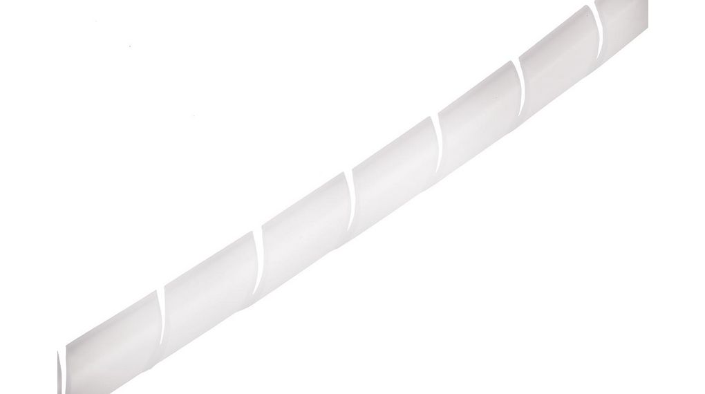 Cable Spiral Wrap Tubing, 30mm, Polyamide 6.6, 10m, Natural