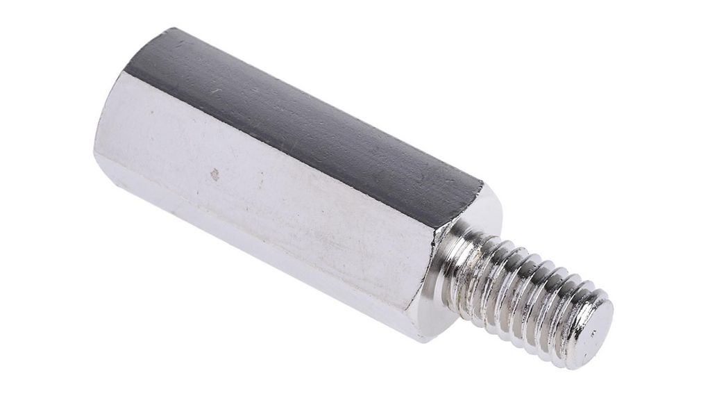 Standoff, Male - Female, 25mm, M6, Steel, Pack of 50 pieces