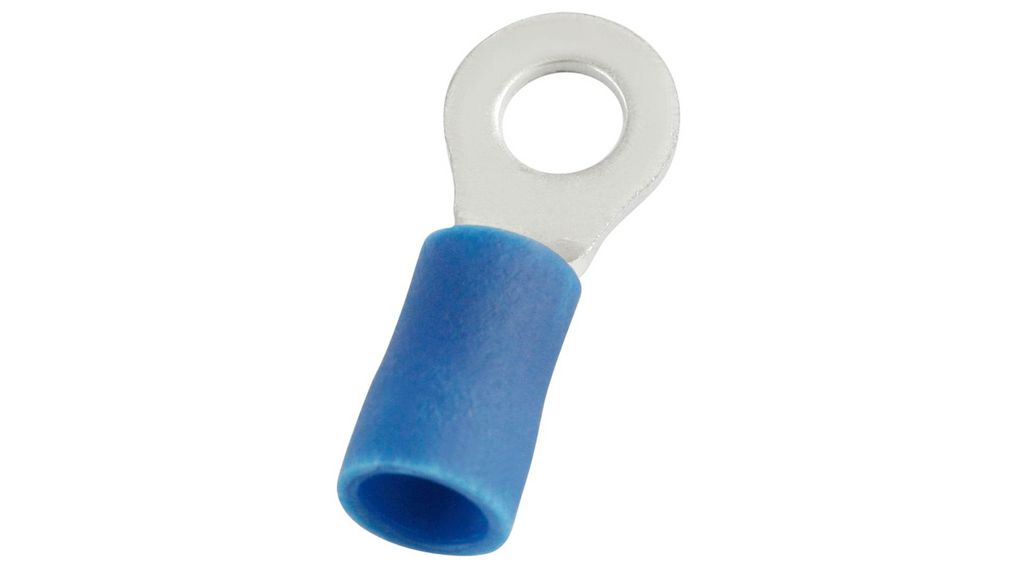 Ring Terminal, Partially Insulated, 1.5 ... 2.5mm², #8, Pack of 100 pieces