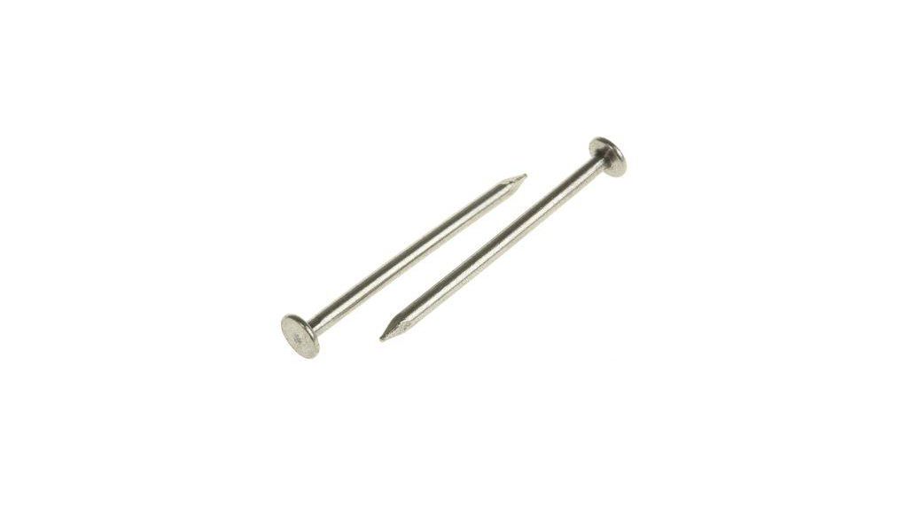 Clou, Fil rond, 2.36 x 40mm, Acier, Sachet de 500 g