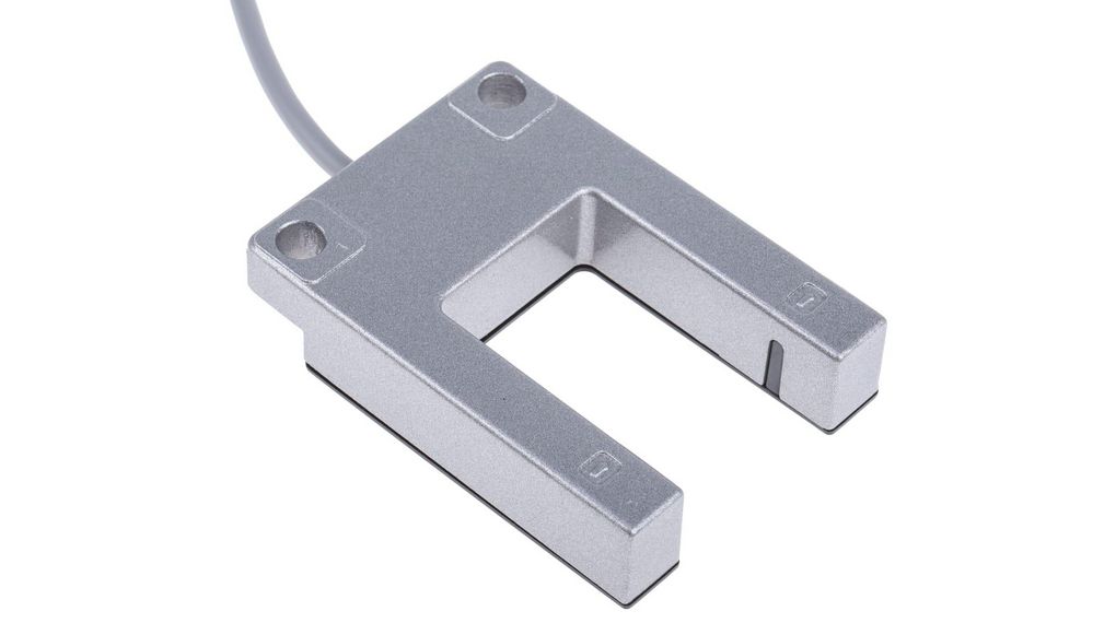 Photoelektrischer Sensor, U-Form PNP 300mm 1ms 30V 200mA Infrarot-LED / LED, gelb Kabel, 2 m IP60