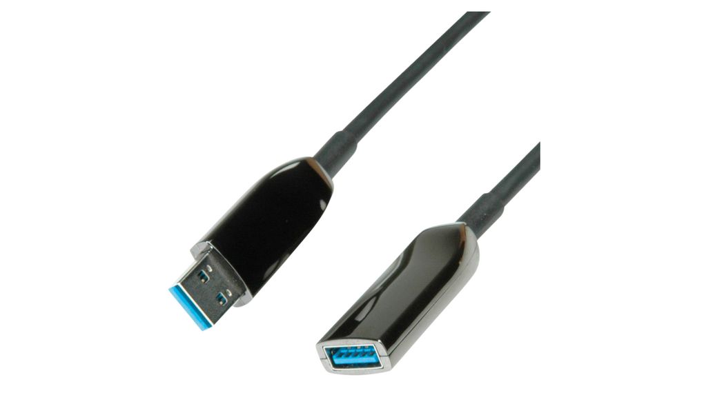Kabel, USB A-Stecker - USB A-Buchse, 10m, USB 3.0, Schwarz
