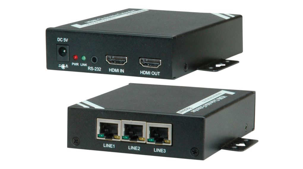 HDMI Extender over Ethernet, Cascadable 1920 x 1200 100m
