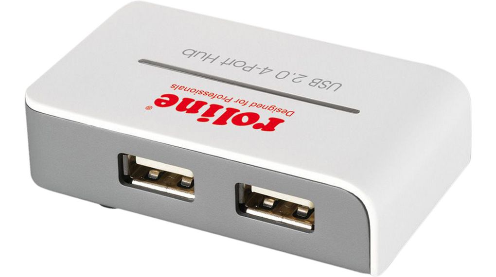 USB Hub, Mini USB-B Socket, 2.0, USB Ports 4, USB-A Socket
