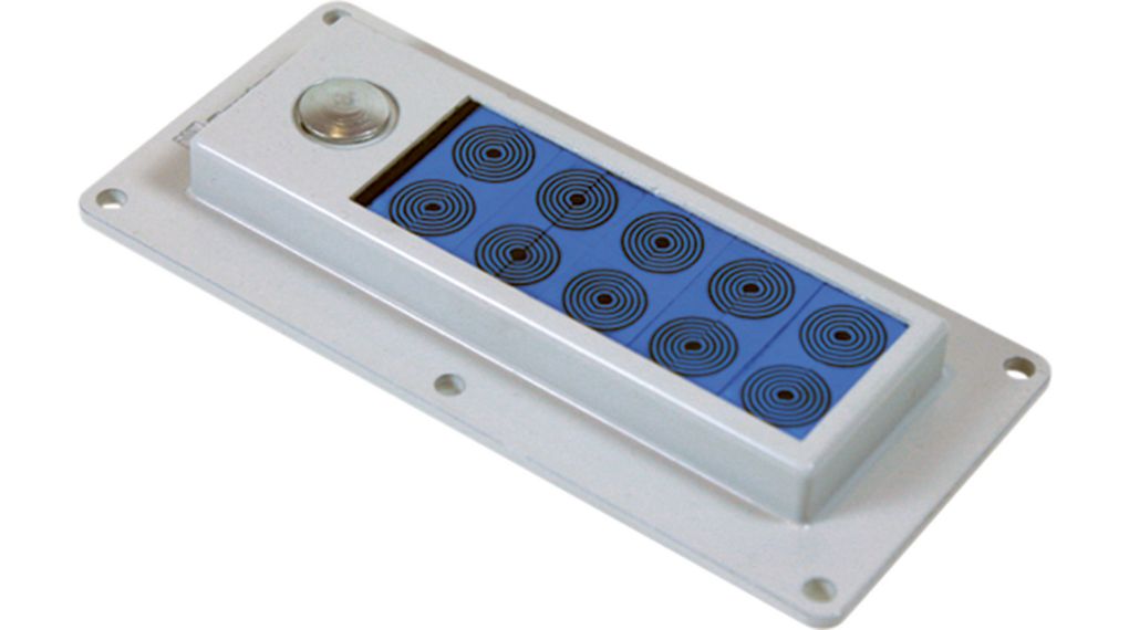 Cable Entry Frame with Grommet, ComSeal, Number of Grommets 16, 160 x 40mm, Aluminium