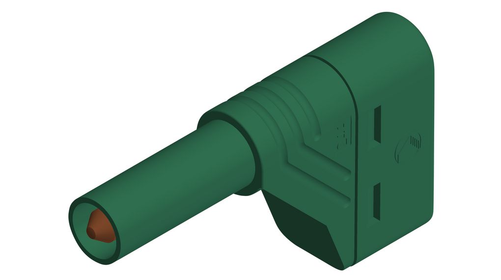 Safety plug, Green, Nickel-Plated, 1kV, 24A