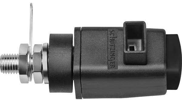 Quick-release terminal 4mm 16A 300V Black