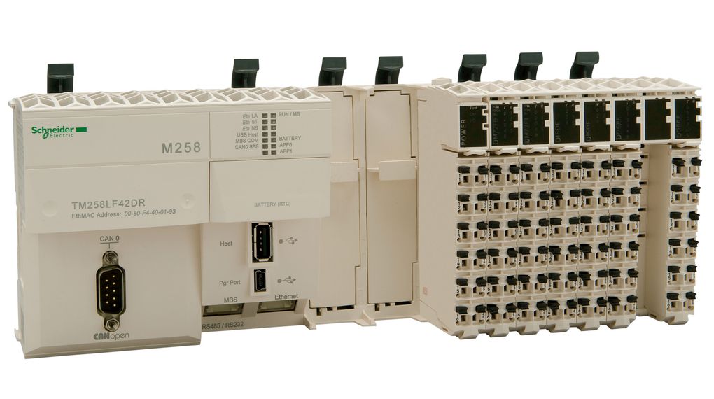TM258LF42DR | Schneider Electric Programmable Logic Controller 24V 26DI ...