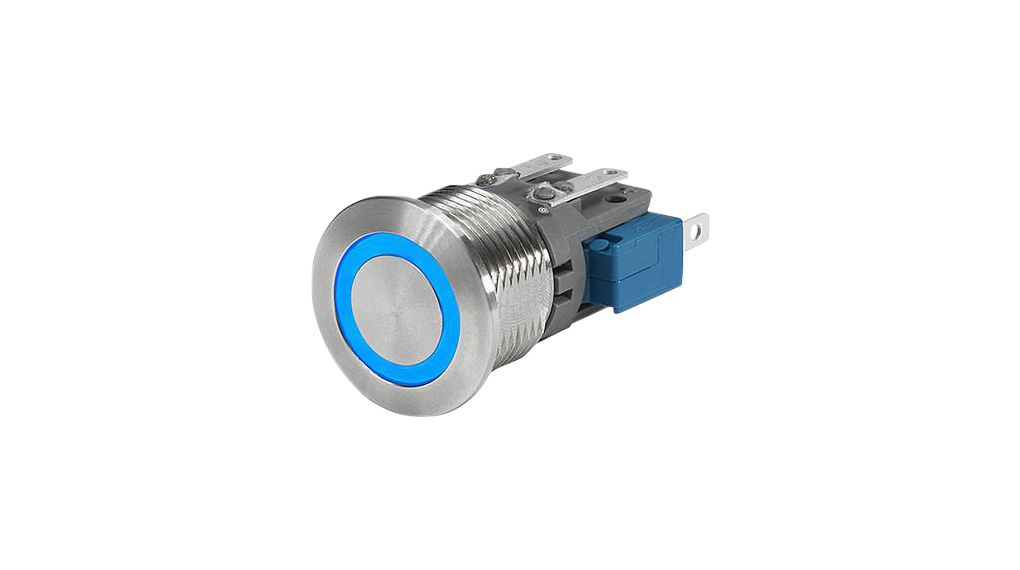 Pushbutton Switch, Vandal Proof Momentary Function 100 mA 30 VDC IP40