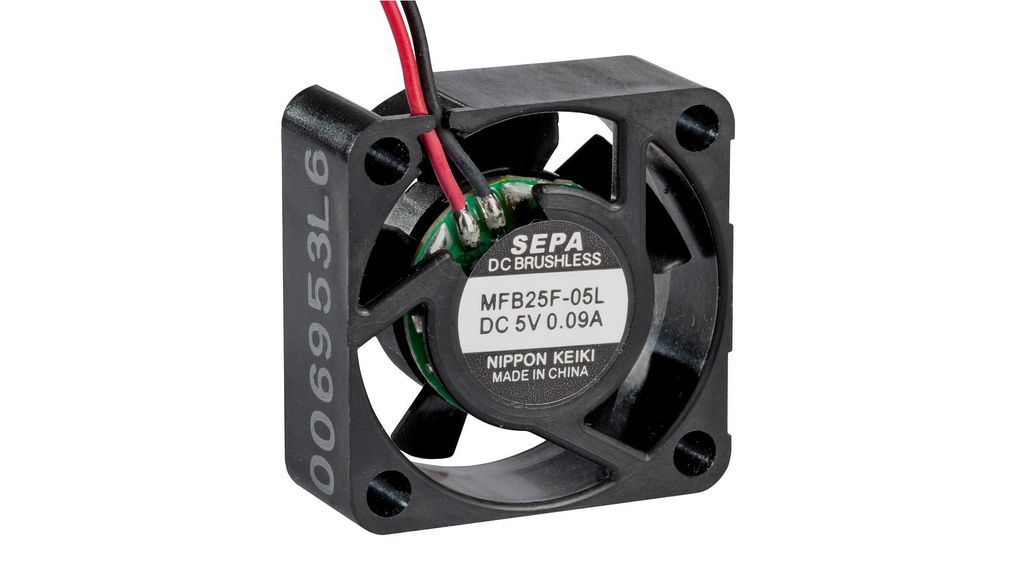 Axial Fan DC 25x25x10mm 5V 2.8m³/h