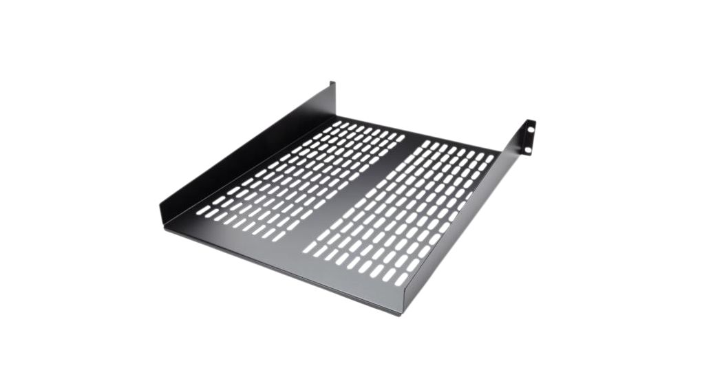 Vented Cantilever Tray, Steel, 559mm, Black