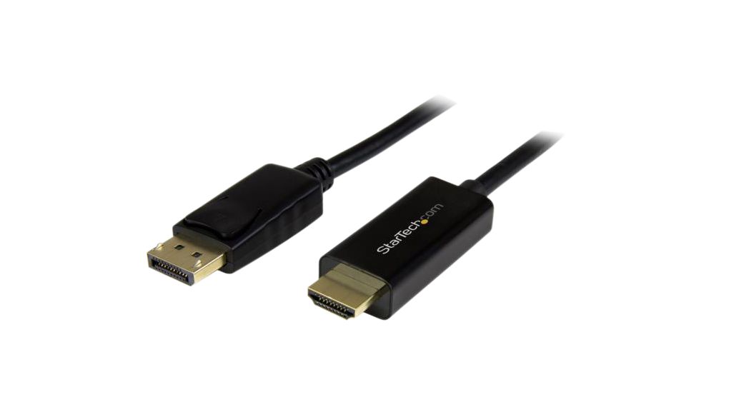 Videokabel, DisplayPort hann - HDMI-plugg, 3840 x 2160, 5m