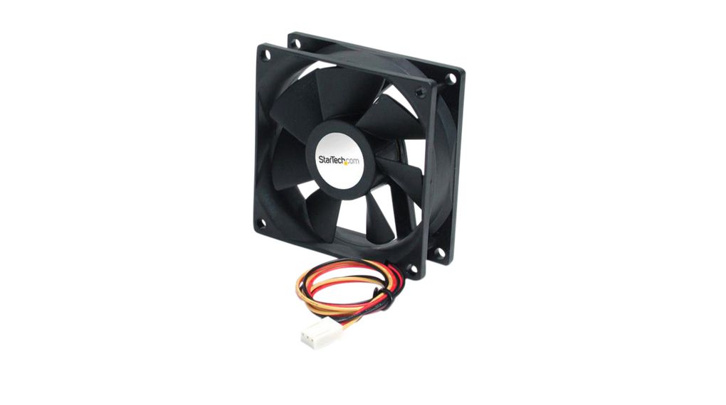 Computer Case Fan, DC, 92x92x25mm, 12V, 82.2m³/h, 33dBA