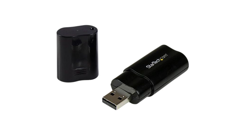 Convertisseur Audio + Microphone, Droit, Fiche USB-A - 2x prise 3,5 mm