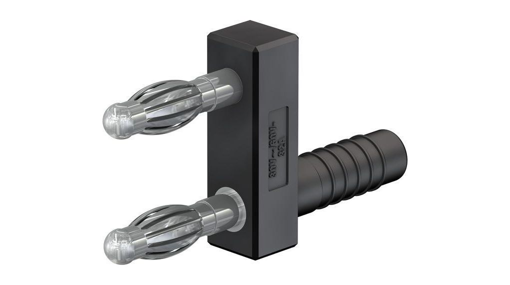 Short Circuit Plug, Black, Nickel-Plated, 30V, 32A