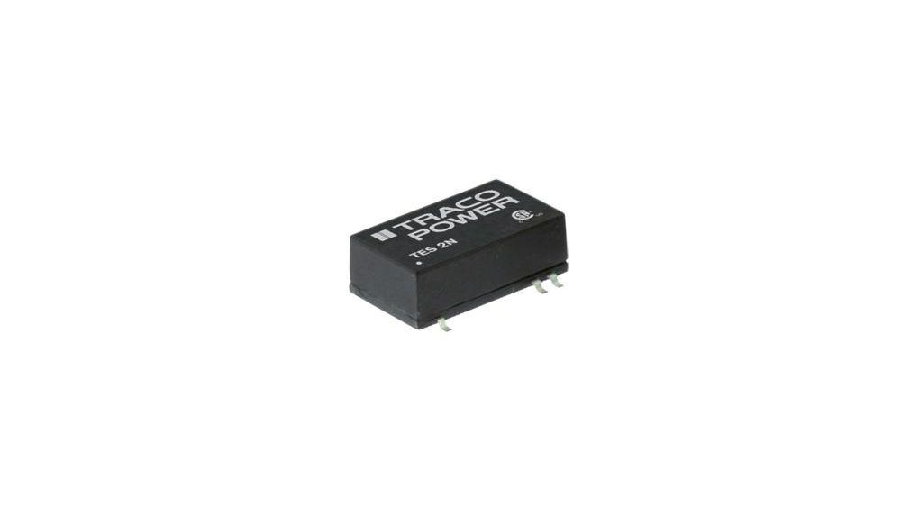 TRACOPOWER TES 2N DC-DC Converter, 5V dc/ 400mA Output, 9 ... 18 V dc Input, 2W, Surface Mount, +85°C Max Temp -40°C Min Temp