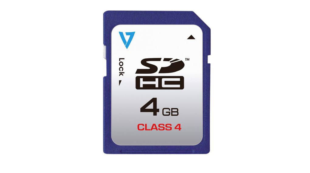 Paměťová karta, SD, 4GB, 10MB/s, 4MB/s, Modrý