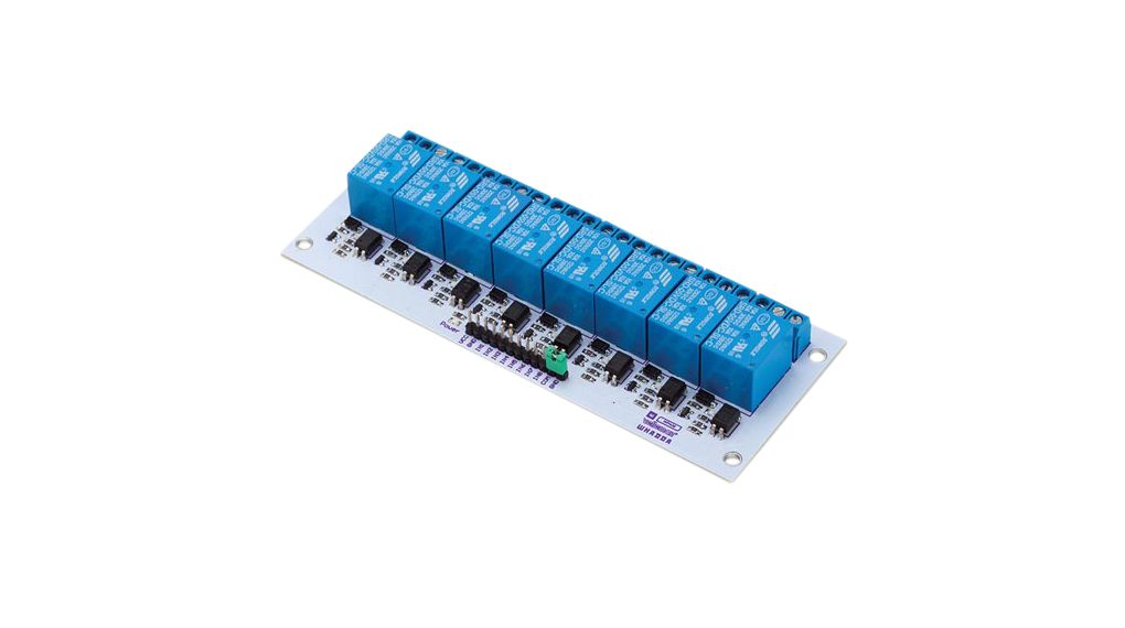 8-Channel Relay Module, 10A, 250V