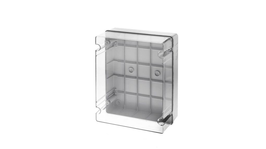 Boîte de dérivation avec couvercle profond transparent, 300x380x180mm, Polycarbonate / ABS thermorésistant
