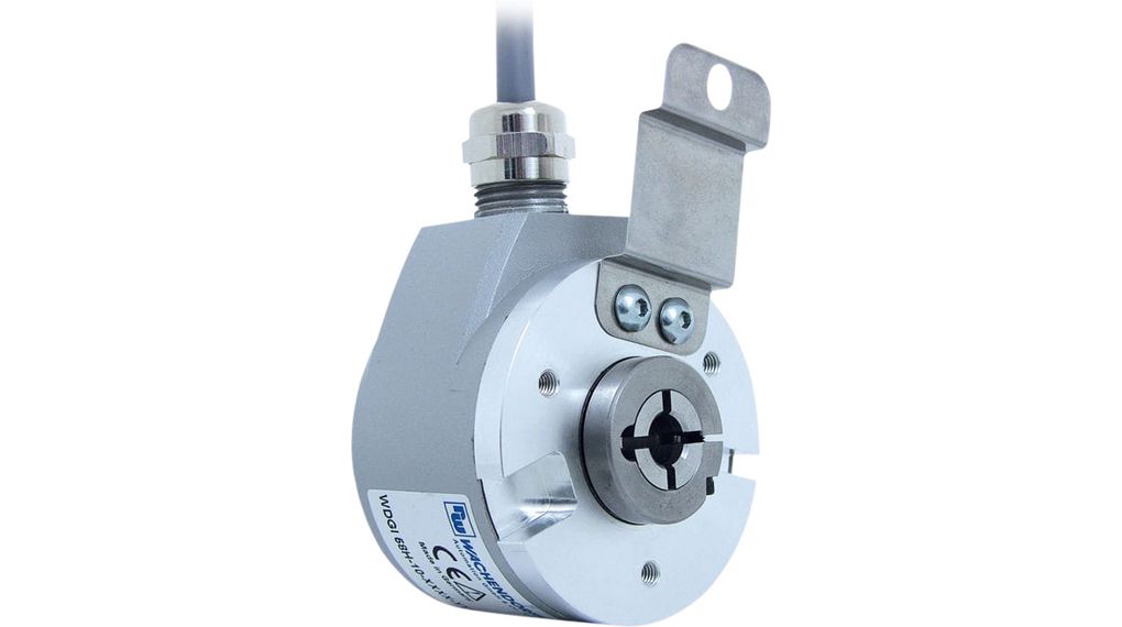 Rotary Encoder 4096 PPR 30V 6000min-1 Flange Mount IP65 Cable Connection, 2 m WDGI 58H