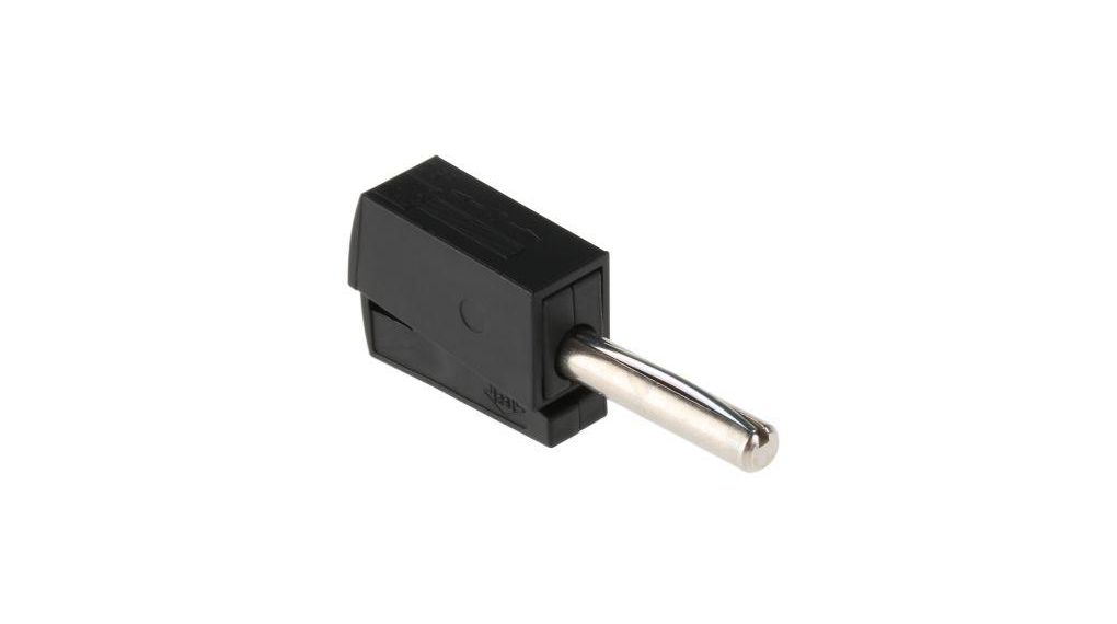 BLACK CAGE CLAMP BANANA PLUG4MM, Pack of 5 pieces
