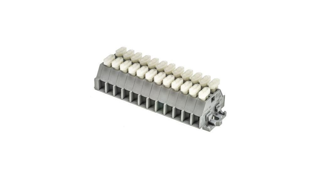 261 Series PCB Terminal Block, 6mm Pitch, Screw Mount