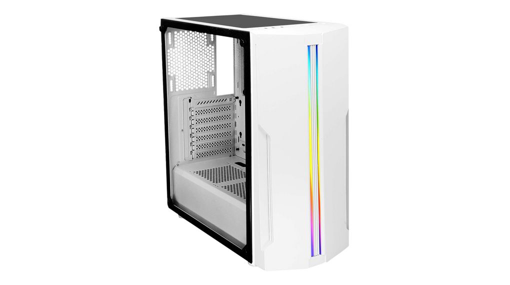 Performance C X5 RGB PC Case, 2x 2.5" / 3.5", 4x 2.5", 2x USB 3.0, Audio In/Out, White