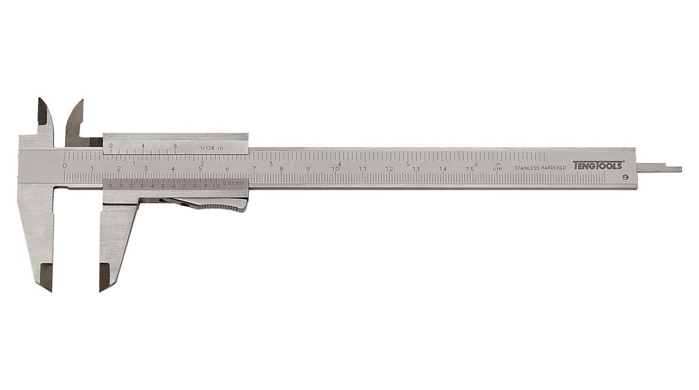 Teng Tools 150mm Vernier Caliper 0.05 Resolution, Metric