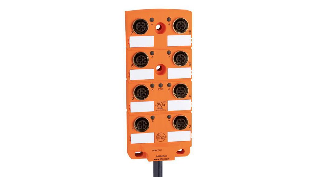 ifm electronic EBC Series Sensor Box, 8 port