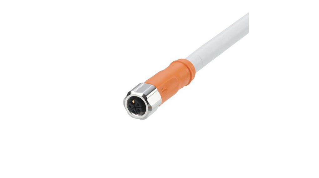 ifm electronic, 2 m 5 Core, Grey Polyurethane Power Cable 90 °C 5x 2.5mm² 2m Grau