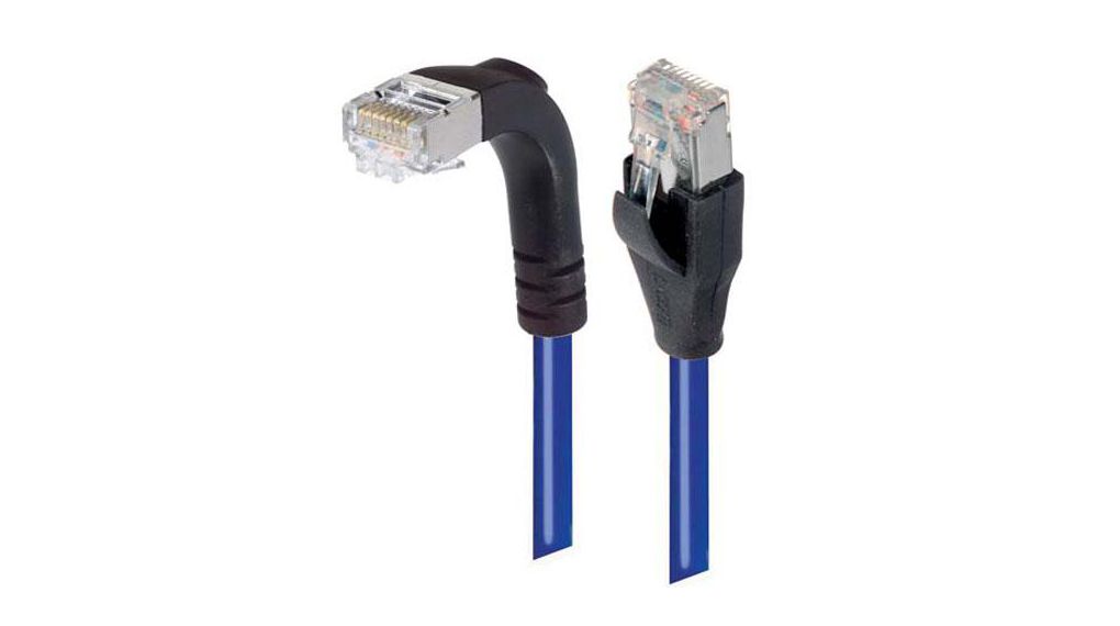 TRD, Blue RJ45 to Male RJ45 Male, Aluminium/Polyester Foil Polyvinyl Chloride Sheath Polyvinyl Chloride (PVC) Blau