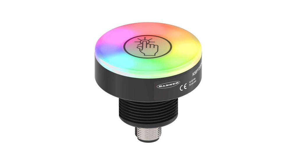 Banner Indicator Lamp, 30 V, 50 mm Diameter Green / Red / Blue
