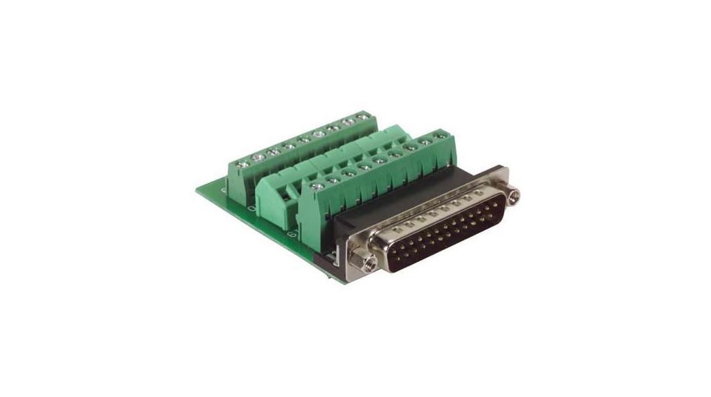 DGB 25 Way Straight Screw D-Sub ConnectorMale, with Jack Screw, Stecker, Klemmenblock
