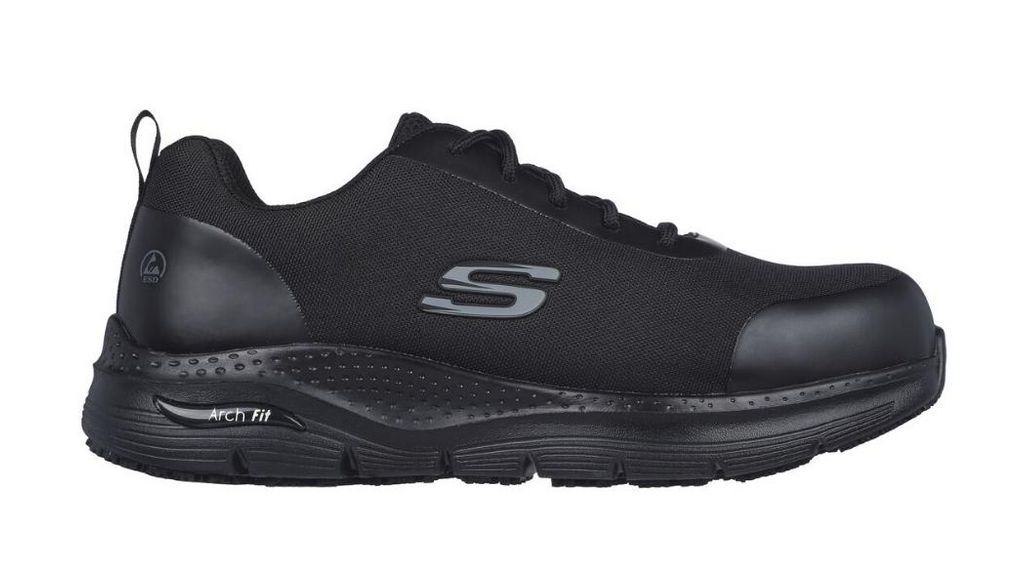 Skechers 36770 Men's Black Steel Toe Capped Safety Trainers, UK 8, EU 42