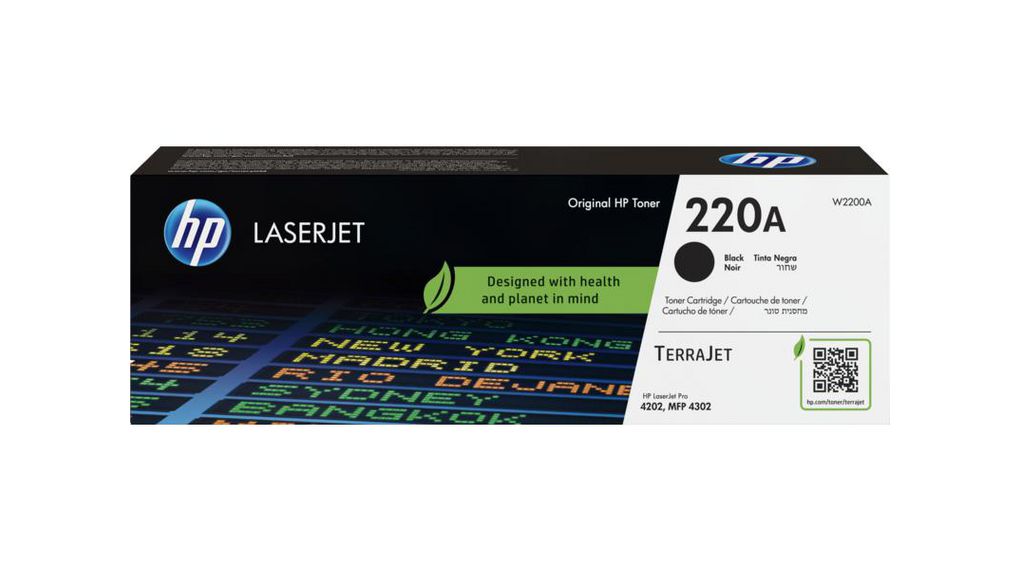 Hewlett Packard W2200A Black Toner Cartridge, HP Compatible Platen