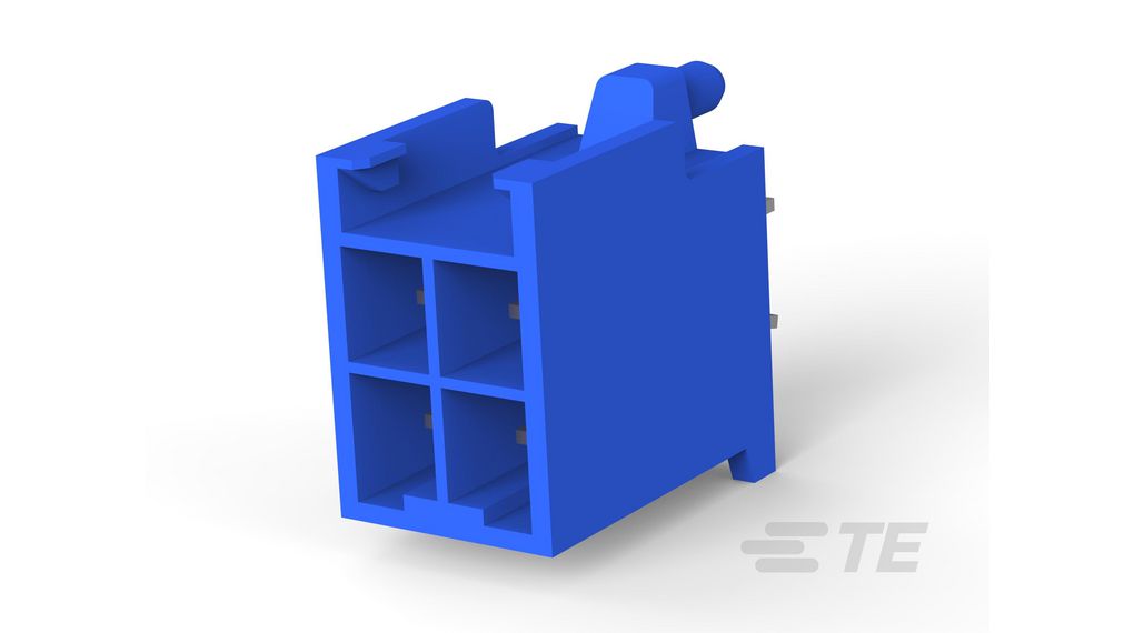 179840 6 Te Connectivity Power Double Lock Series Vertical Board Pcb 