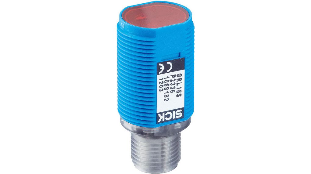 SICK Diffuse Photoelectric Sensor, Cylindrical Sensor PNP 1ms 30mA LED IP67