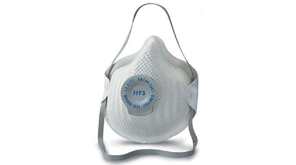 Moldex Disposable Face Mask for General Purpose Protection, FFP3, Valved, Pack of 20 pieces