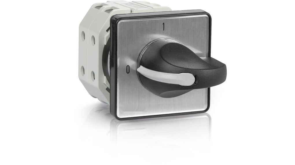 DPST 2 Position 90° Rotary Cam Switch, 500V ac, 16A, Knob Actuator