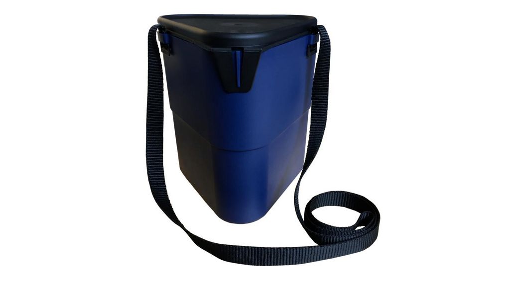 Sundstrom 3.3L Black, Blue Polypropylene Medium Storage Box, 195mm x 170mm